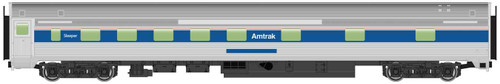 Walthers Mainline 910-30112 Amtrak 85' Budd 10-6 Sleeper Passenger Car HO Scale