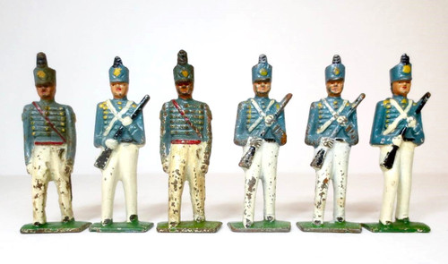 Grey Iron Dimestore Figures West Point Cadets 6 Pieces