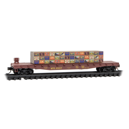 Micro-Trains #04550490 Medford Talent & Lakecreek 50' Flatcar N Scale Freight Car