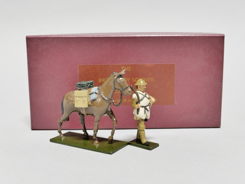 The British Toy Soldier Company Set 67A WWI Mule Handler in Sheepskin