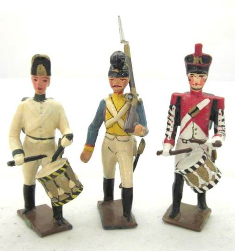 Mignot Napoleonic Foot Soldiers & Drummer Prussian Bavarian & French Infantry