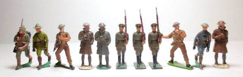 Authenticast Set of 11 Soldiers Assortment Vintage Historical Figures