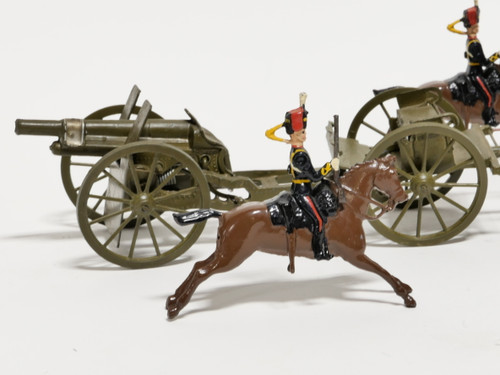 WBritain Set 39 Royal Horse Artillery With Gun and Escort Vintage