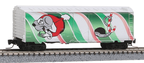 Micro-Trains Z Scale 50200270 40′ Plug Door Boxcar Ready to Run 2013 Micro Mouse Christmas Car