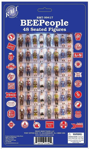 RMT 99417 Ready Made Trains BeePeople Seated Figure Set 48 Pieces O Gauge