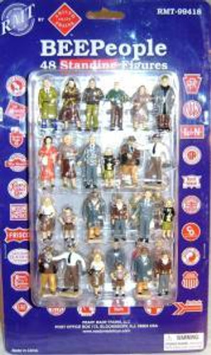 RMT 99418 Ready Made Trains BeePeople Standing Figure Set 48 Pieces O Gauge