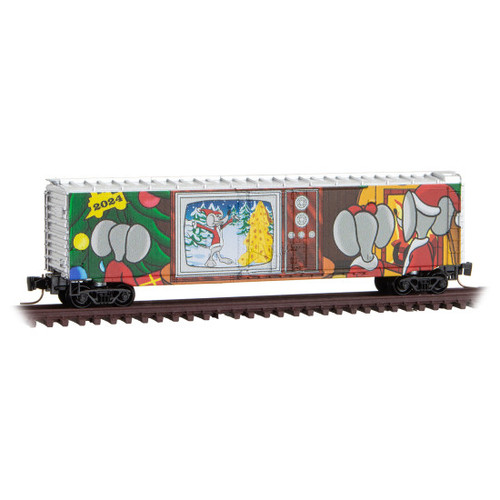 Micro-Trains Z 50700750 50' Standard Box Car Micro-Mouse Christmas 2024