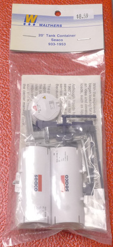 HO Scale Walthers 20' Tank Container 933-1953 Seaco Kit