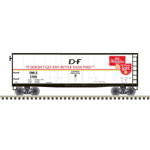 Atlas Trains 2001143-2 3RL Trainmaster 40' Plug Door Old Milwaukee Light Box Car #1845