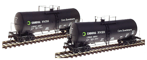 Walthers HO 16,000 Gallon Funnel-Flow Tank Car Limited-Run 2-Pack Assembled Cargill
