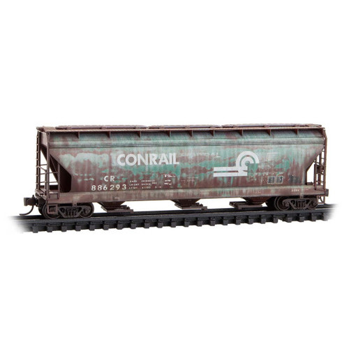 Microtrains N 09444960 2-Bay Covered Hopper Conrail ex-Penn Central ex-NYC Rd# 886293