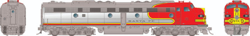 Rapido HO 028573 HO EMD E8A (DC/DCC/Sound): AT&SF - Warbonnet: #84L