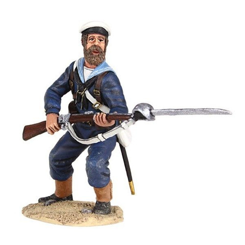 W Britain British Naval Brigade Sailor Standing Defending with Bayonet