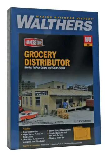 Walthers Cornerstone 933-3760 Grocery Distributor HO Scale Building Model Train Kit