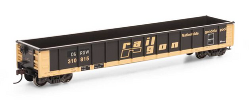 Athearn 8184 HO 52' Mill Gondola, D&RGW Ex-Railgon #340057