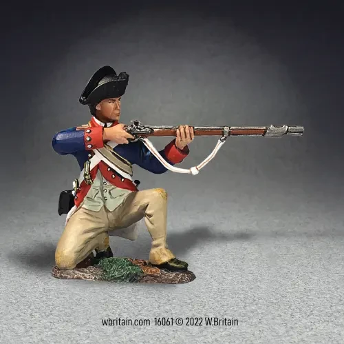 WBritain 16061 Clash of Empires Continental Line Kneeling Firing 1777-87