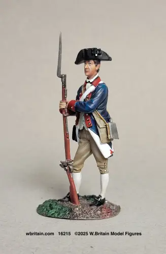 WBritain 16215 Clash of Empires Continental Line Soldier Resting on Musket, 1777-87