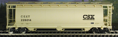 Atlas HO #1945-2 ACF 3 Bay Cylindrical Hopper CSXT #226018