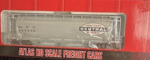 Atlas HO #1937-1 ACF 3 Bay Cylindrical Hopper NYC #885959