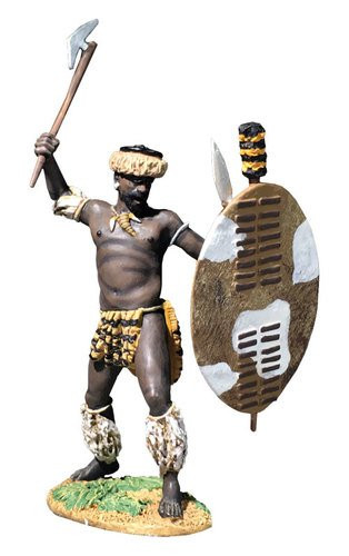 W. Britain Model Figures 20197 Zulu Attacking with Ax
