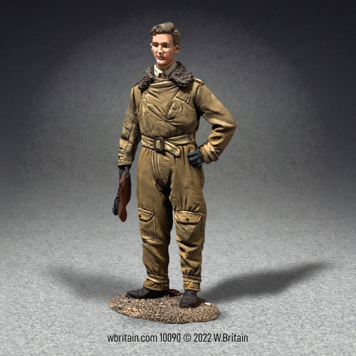 WBritains Set 10090 Charles Lindbergh, American Aviator 1/30 Scale Metal Figure