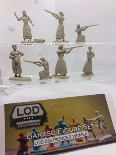 LOD Barzso Plastic Figure Sets LOD034 Pioneer Women