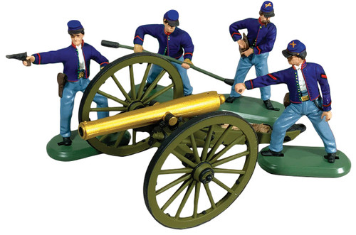 WBritain 52105 - 12 Pound Napoleon Cannon with 4 Union Artillery Crew