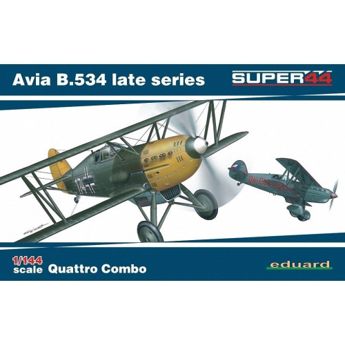 Eduard Models 4452 Avia B.534 Late Series Quattro Combo 1/144 Scale Model Kit