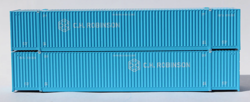 JTC Model Trains N CH Robinson 53' HIGH CUBE 8-55-8 corrugated containers 2pk
