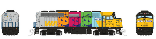 Rapido N Scale Locomotive 580518 F40PH-2D (DC/DCC/Sound) VIA Rail Kool Aid #6406