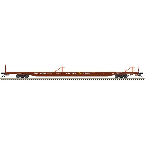 Atlas O Master #3001942 89'4" Intermodal Flat Car Trailer Train TTAX Brown 3RL