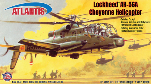 Atlantis Models #506 1:72 Lockheed AH-56A Cheyenne Helicopter