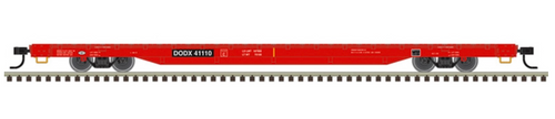 Atlas HO #20007977 Trainman 68' Flat Car Department of Defense DODX #41110