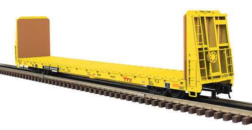 Atlas O 3001928 Trainman 62' Bulkhead Flat Car TTX Forward Thinking