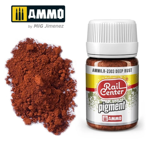 AMMO by Mig Rail Center Pigment R-2303 Deep Rust 35 ML