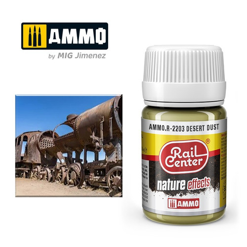 AMMO by Mig Rail Center Nature Effects R-2203 Desert Dust 35 ML
