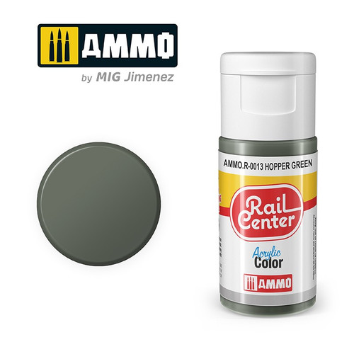 AMMO by Mig Rail Center Acrylic Color R-0013 Hopper Green 15ML