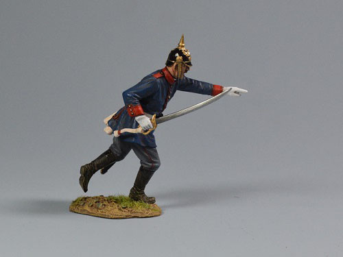 Team Miniatures PFW-P6008 PRUSSIAN 2ND FOOT GUARD OFFICER LEADING CHARGE