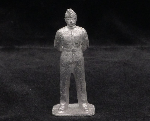 Unpainted World War II British Soldier at Ease Yeknik Toy Soldier Collection