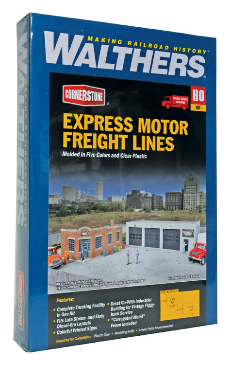 Walthers Cornerstone 933-4049 Express Motor Freight Lines HO Scale Building Kit
