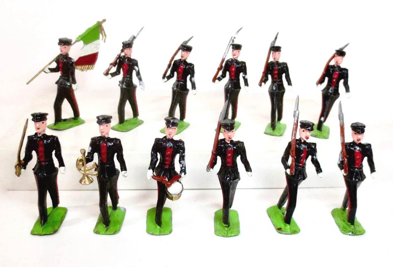 Early Unidentified Maker Mexican Color Party Vintage Historical Figures