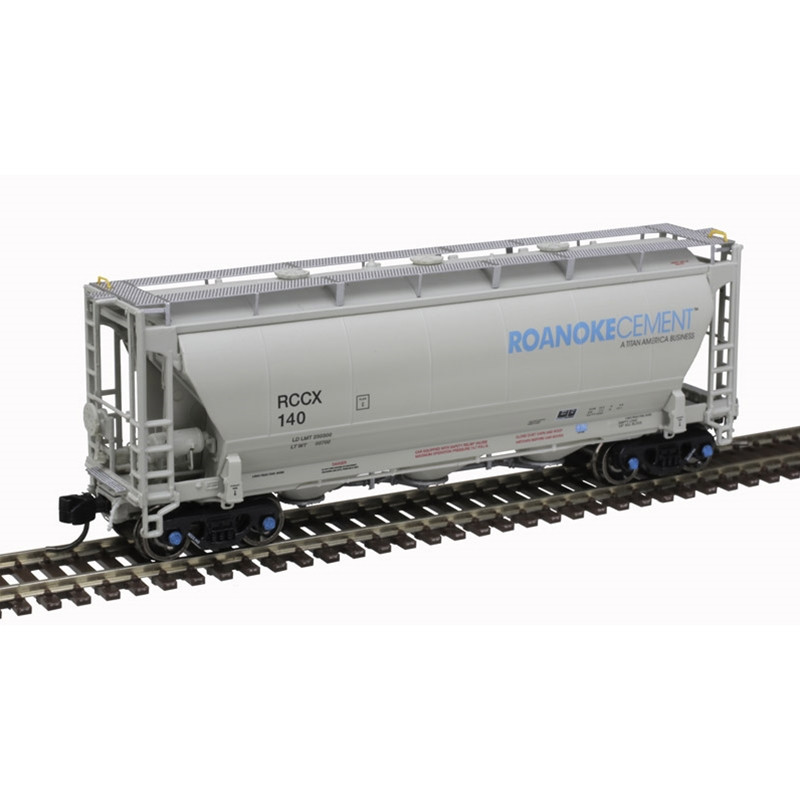 Atlas N Scale Trains Master Plus Trinity Covered Hopper Roanoke Central 50006211