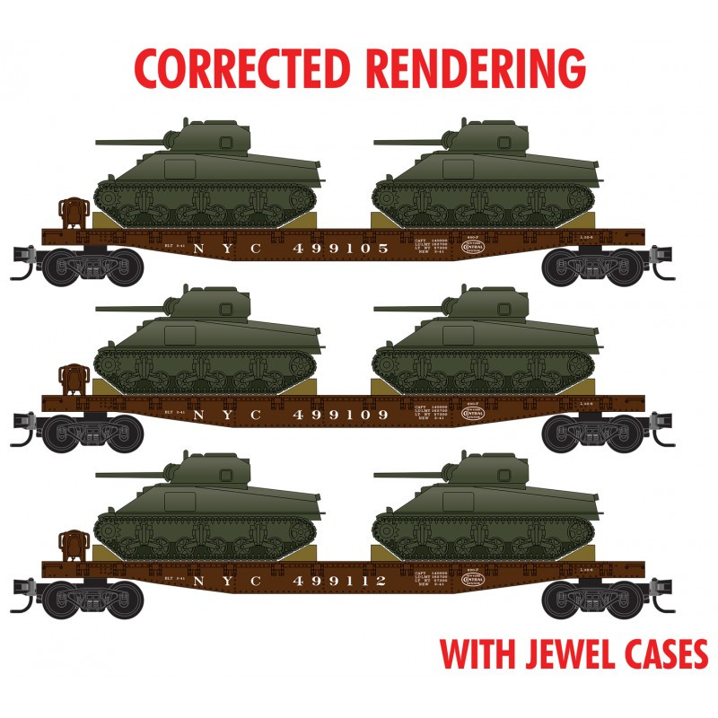 Micro-trains N Scale 983 02 219 New York City Flat Car with Tanks