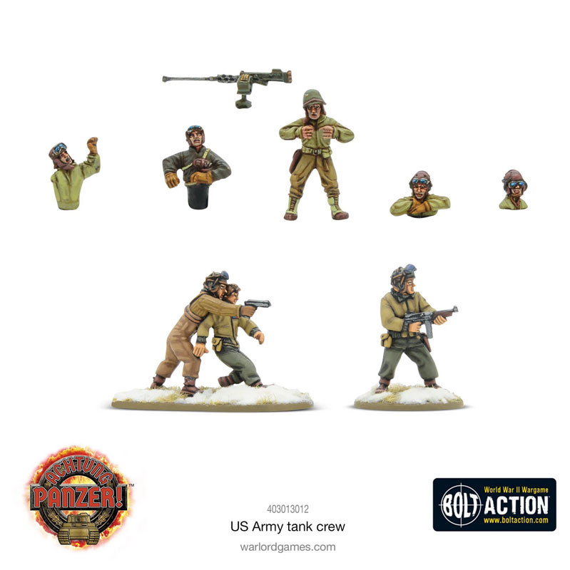 Warlord Games 403013012 Achtung Panzer! US Army Tank Crew