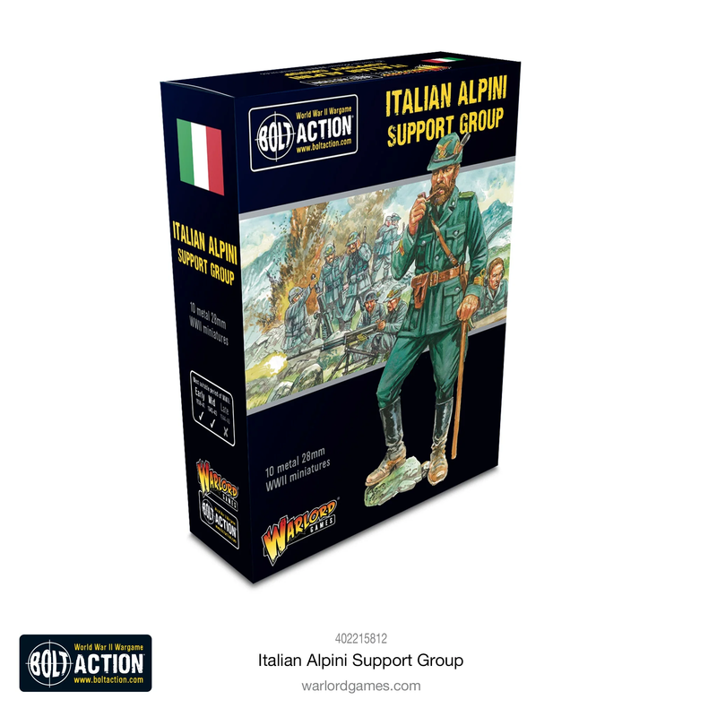 Warlord Games 402215812 Bolt Action Italian Alpini Support Group
