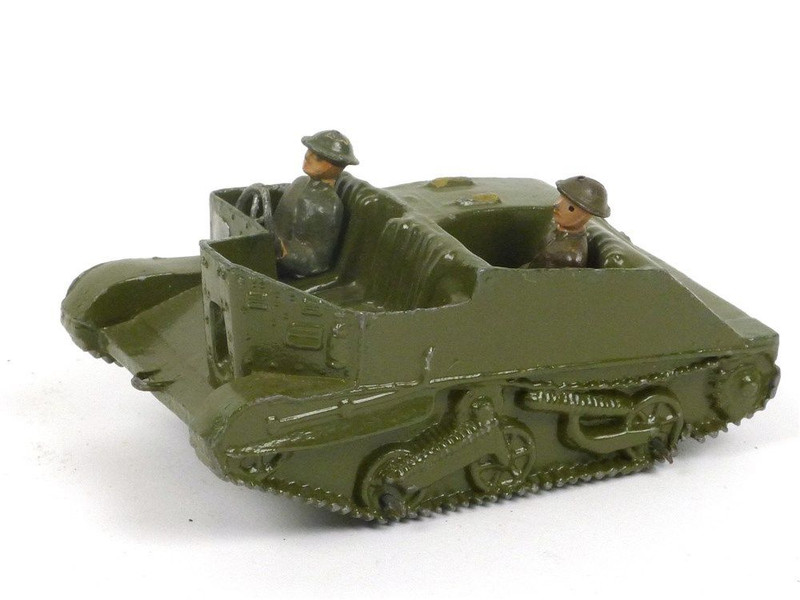 W Britain 1876 Bren Gun Carrier With 3 Man Crew Post War Army Vehicle