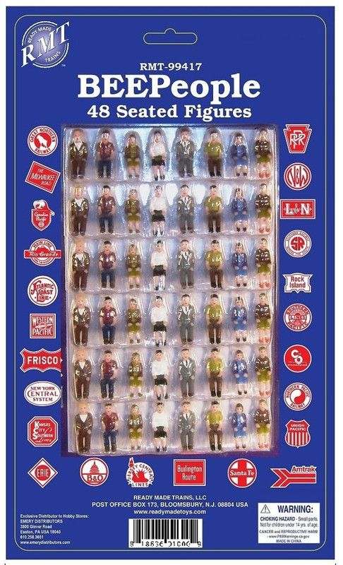 RMT 99417 Ready Made Trains BeePeople Seated Figure Set 48 Pieces O Gauge