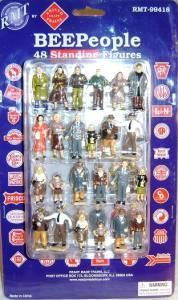 RMT 99418 Ready Made Trains BeePeople Standing Figure Set 48 Pieces O Gauge