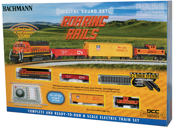 Bachmann Train Set Roaring Rails With Digital Sound 24132 N Scale Ready To Run