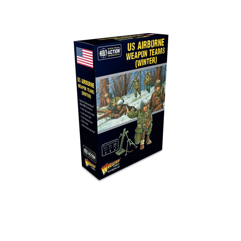 Warlord Games 402213114 Bolt Action US Airborne (winter) Weapons Team